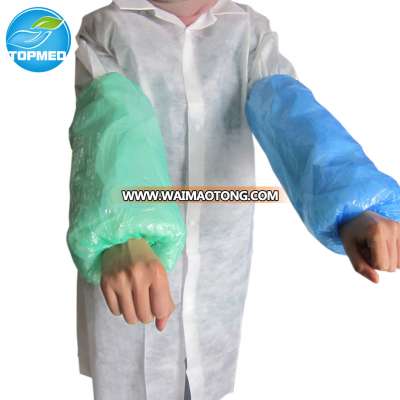 Disposable plastic arm sleeves, waterproof over sleeves